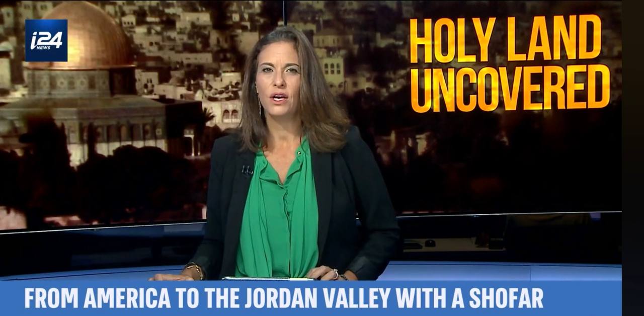 i24 TV interview with Robert Weinger — Holy Land Uncovered: From America to the Jordan Valley with a Shofar